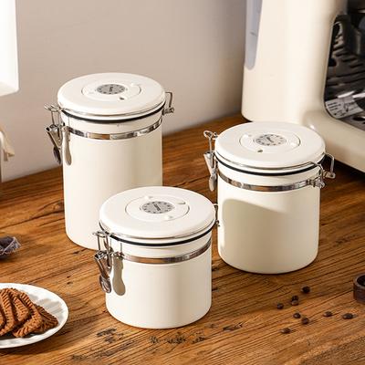 Contenitore Ermetico per Caffè Acciaio Inossidabile Serbatoio Sigillato per Casa Cucina