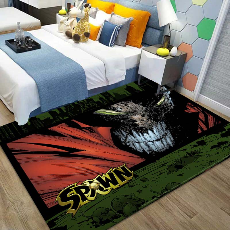 15 Size Spawn Movie Demon Pattern Carpet Rug for Bedroom Living Room Floor Rug Children Play Floor Mat Outdoor Rug Home Decor