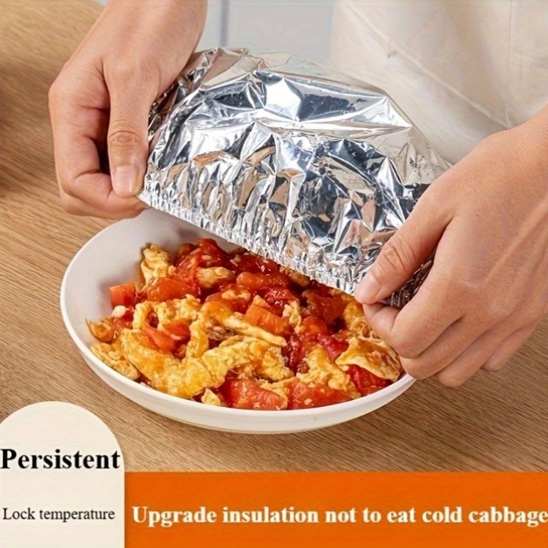 Food-Grade Reusable Aluminum Foil Covers - Table Warming Lids, Aluminum Covers, Kitchen Preservation And Insulation Film Covers