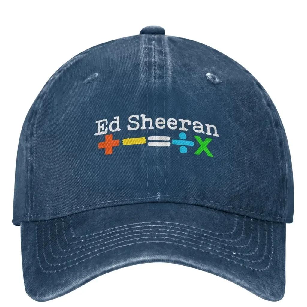 Ed Sheeran Tour 2024 Gewaschene Baseballkappe Lässig Trucker Papa Hut Sommer Damen Herren Outdoor Fitnessstudio Sonnenschutz Baseballkappen