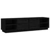 814458 vidaXL TV Stand Black 156x40x40 Cm Solid Pine Wood