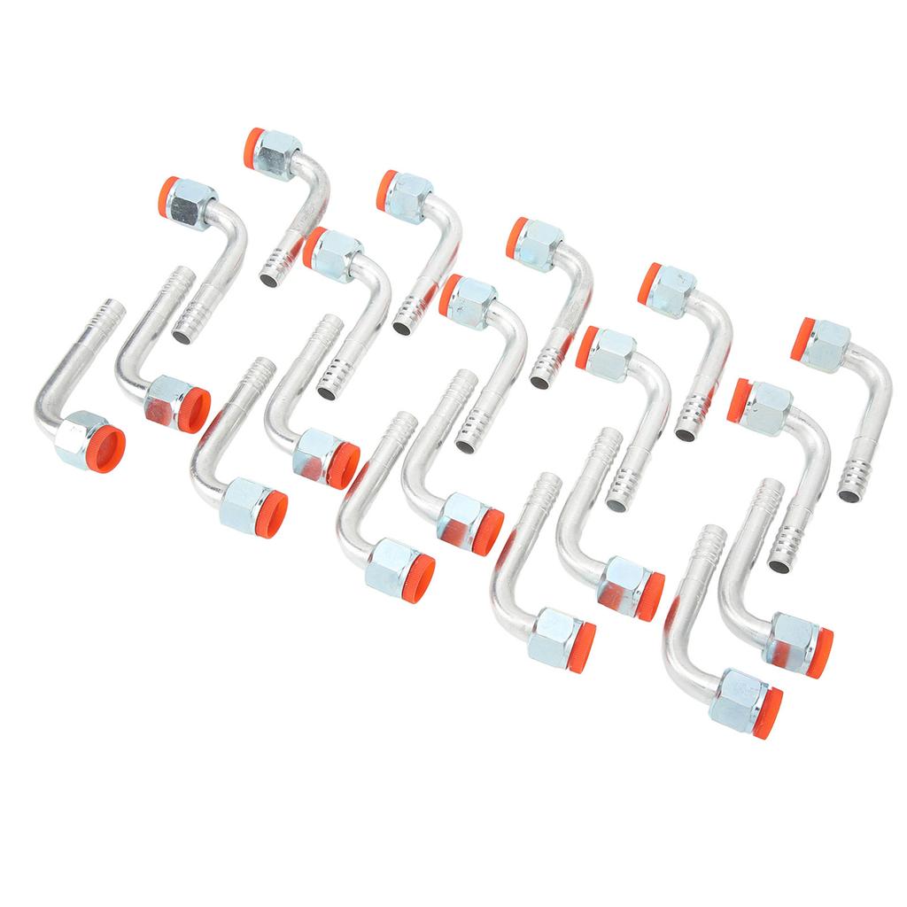 20 Pcs Barb Fitting Elbow Nut 90 Degree O Ring Female Air Conditioner Pipe Connector Adapter Joint