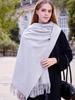 Scarf Shawl Premium Versatile Solid Color Scarf Women's Winter New Men's Cashmere Scarf