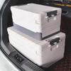 35L Foldable Storage Box for Car Trunk Collapsible Organizer Container Thickened PP Plastic Stackable Space Saving