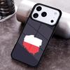 Polen Polska Flagga Telefonfodral för iPhone 17 16 15 Pro Max Air 14 13 12 11 Plus Stötsäkert Capa Cover