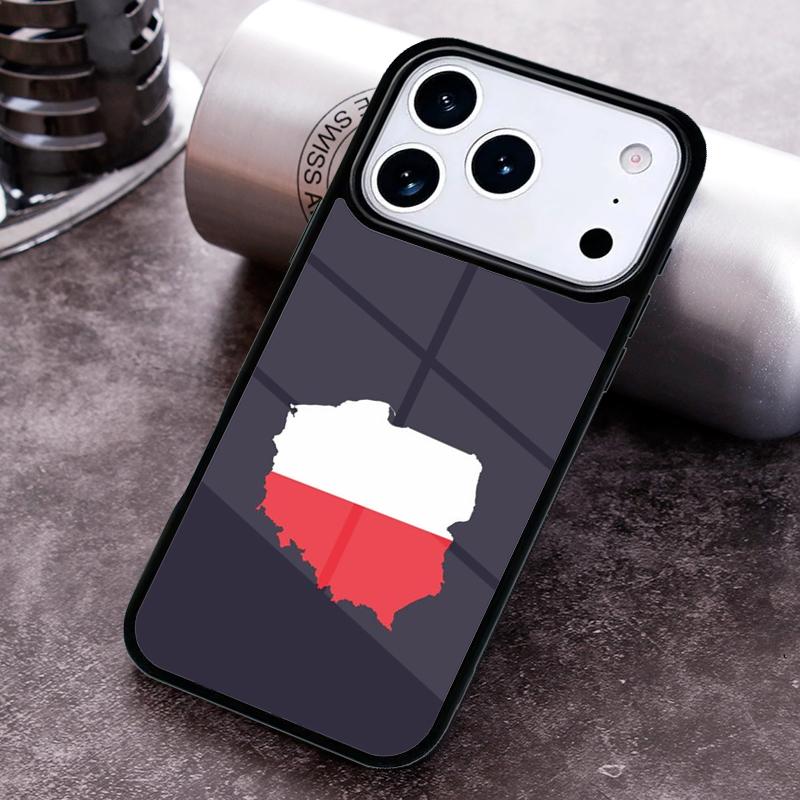 Poland Polish Flag Phone Case for iPhone 17 16 15 Pro Max Air 14 13 12 11 Plus Shockproof Capa Cover