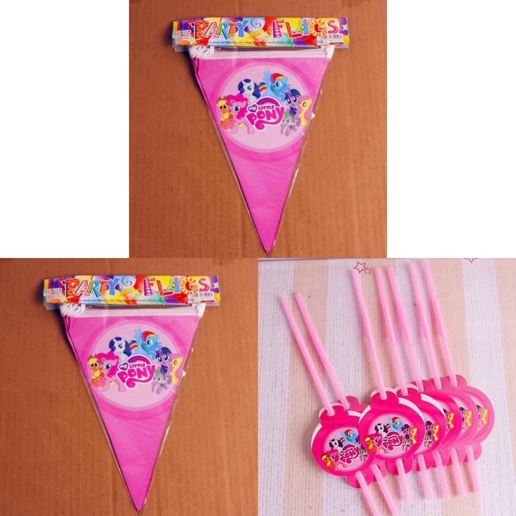 Adorável Louça Temática de My Little Pony para Meninas para Decoração de Festa de Aniversário Festiva