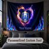 Benutzerdefinierte Namens-Text-Wandteppich, Sheffield Wednesday FC Dekorative Wandbehang, Hintergrund-Wandteppich Für Zuhause Schlafzimmer