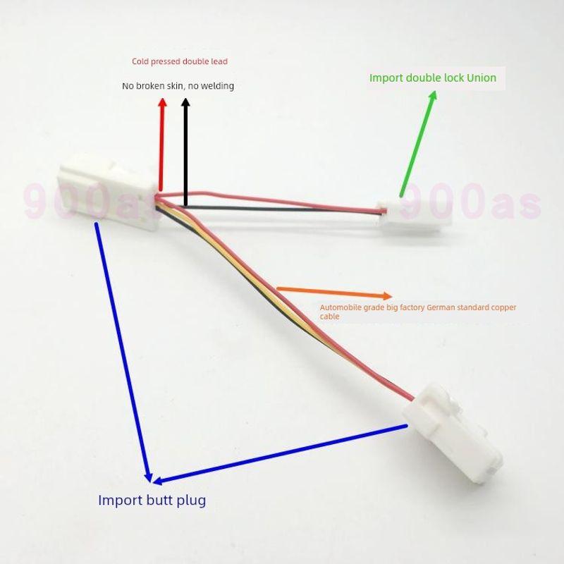 Adapted to Great Wall H2sh4m6 Haver 14-19 H6 Reading Top Light Lossless Electric Driving Recorder Step-down Wire