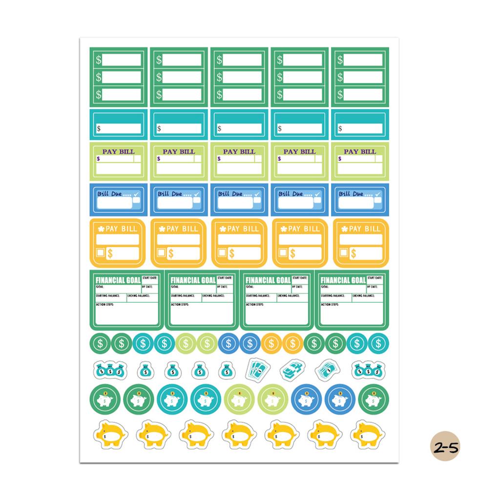 12 листов, стикер-планировщик Essentials, еженедельный, ежедневный стикер, планировщик, липкие заметки для DIY