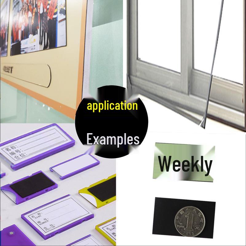 Magnetic Teaching Aids Kit: Flexible Magnetic Sheets, Rods, Strips, and Blackboard Magnets