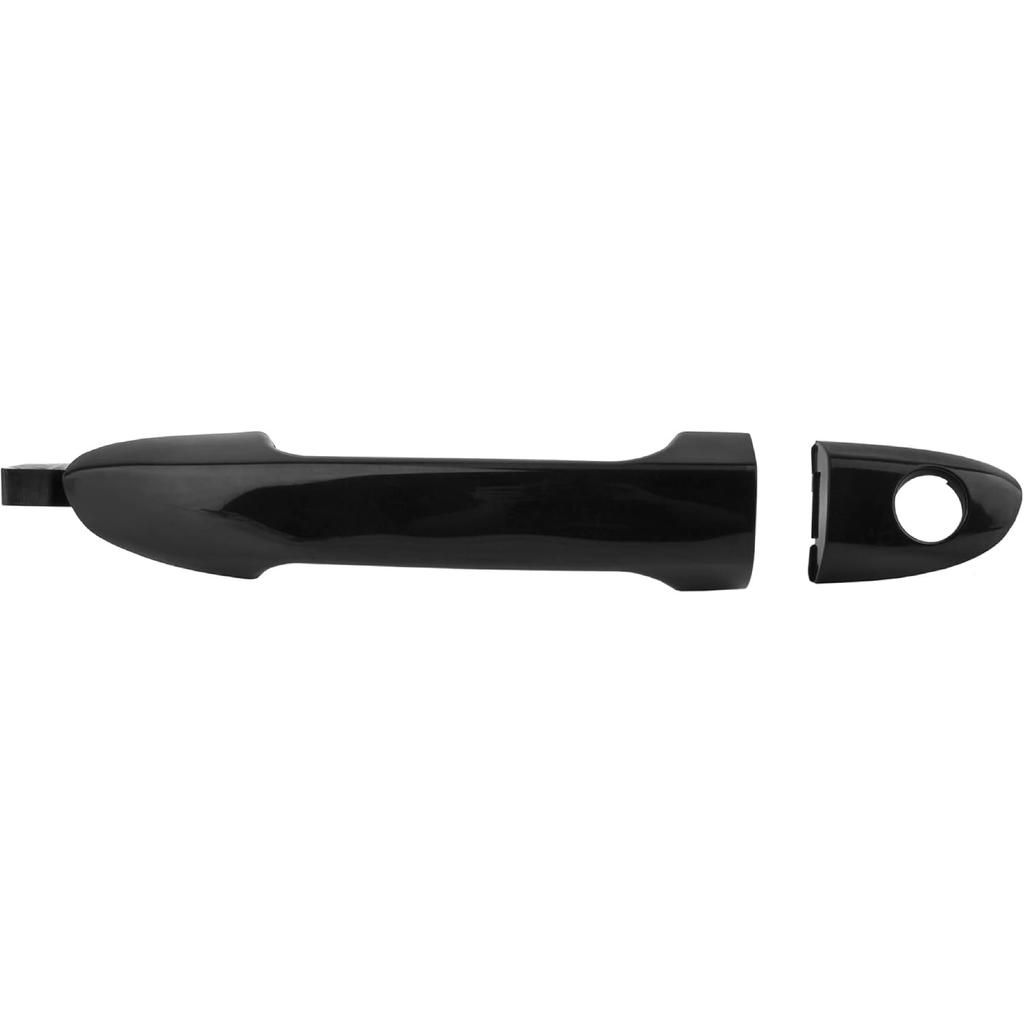 BOXI Front Left Driver Side LH Outside Exterior Door Handle Fit for Kia Spectra Spectra5 2004-2009 / Smooth Black / 80753 82650-2F000 82670-2F000