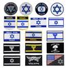 Israel-merke Asiatisk flagg Stoffklistremerke Borrelåsmerke Lappe Broderi Militær Taktisk Merke Armlapp