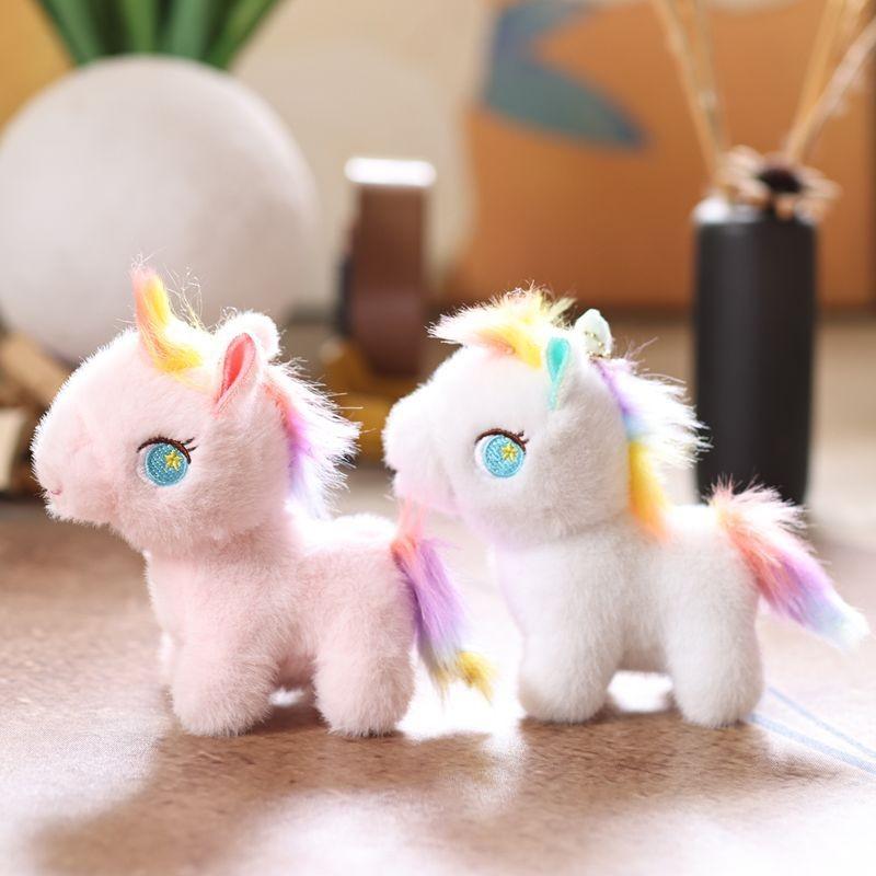 Adorable Horse Plush Doll With Pp Cotton Filling For Backpack And Keyring Use