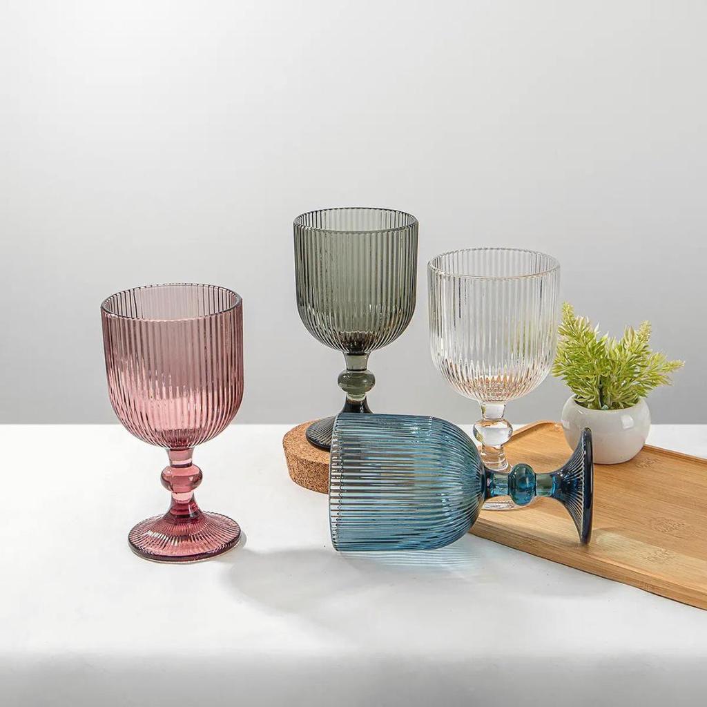 Premium Thickened Glass Goblet for Red Wine, Juice, Bar, or Wedding Decoration