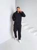 Set Streetwear Hip Hop Americano: Felpa con cappuccio e pantaloni della tuta tinta unita larghi