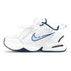 Nike Air Monarch 4 Synthetic Leather, Leather Slip Resistant Low Top Chunky Sneakers Unisex White Blue 415445-102(Team47-M4)