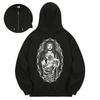 Kan6312 Khzb0192 Yeomwon Fleece-Lined Zip-Up Hoodie Black