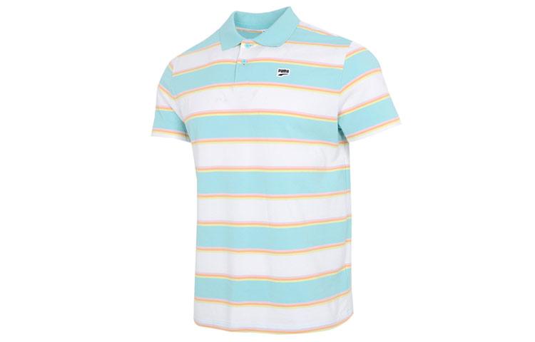 PUMA Polo Shirts Men s White Polo Collar Moderate Straight Fit 599781-52 XL
