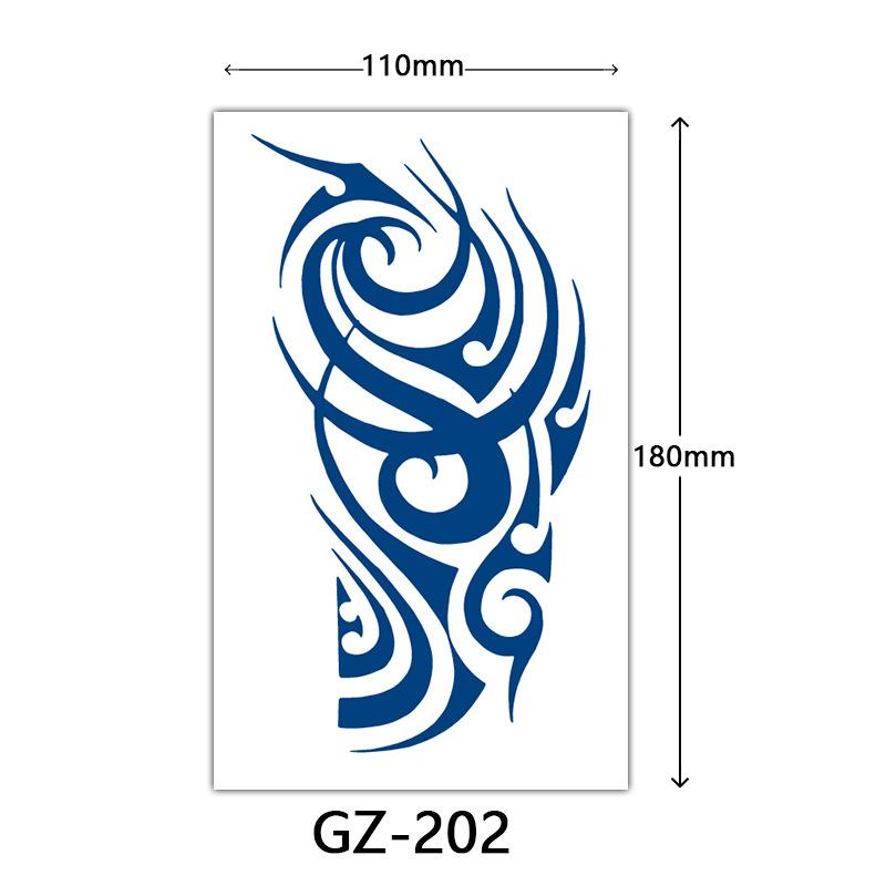 Herbal Semi-Permanent Tattoo Sticker, Semi-Permanent Tattoo Sticker, Anti-Rub, Anti-Sweat Tattoo