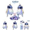 Genshin Impact Sangonomiya Kokomi Maid Cosplay Costume For Role Play And Halloween