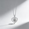 Ocean Heart Necklace: Women's Titanium Steel Valentine's Day Gift - High-End Non-Fading Heart-Shaped Light Luxury Pendant