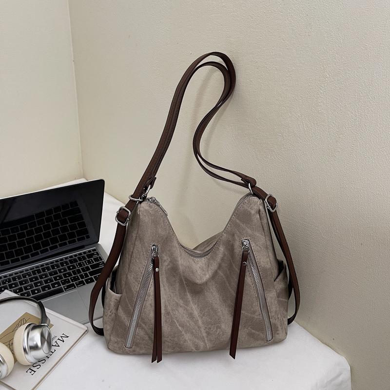 Women's Commuter Shoulder Bag Large Capacity Vintage Tote Bag