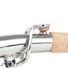 2 PCS Saxophone Neck Brass Mouthpiece Metal Sax Curved Necks and Straight Neck for Soprano Saxophone Instrument