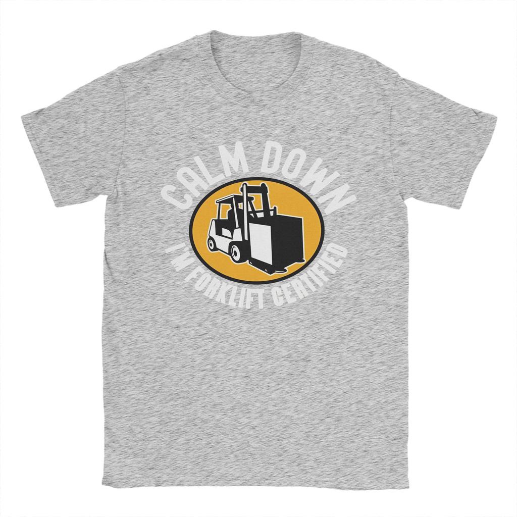 Forklift Certified Funny Forklift Driver Operator Outfit Unisex Women T Shirt Cotton Tee Graphic Printed Tops Tshirt