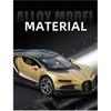 1/32 Scale Bugatti Tourbillon V16 Supercar Alloy Metal Diecast Model Car Home Decoration Trendy Toy Collection Hobbies High Simulation Present