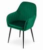 LUGO Chair - Green Velvet / Black Legs X 1