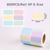 Roll Package Colorful Label Sticker Waterproof Art Paper Colored Tags School Office File Classification Writable Mark Supply ZYF
