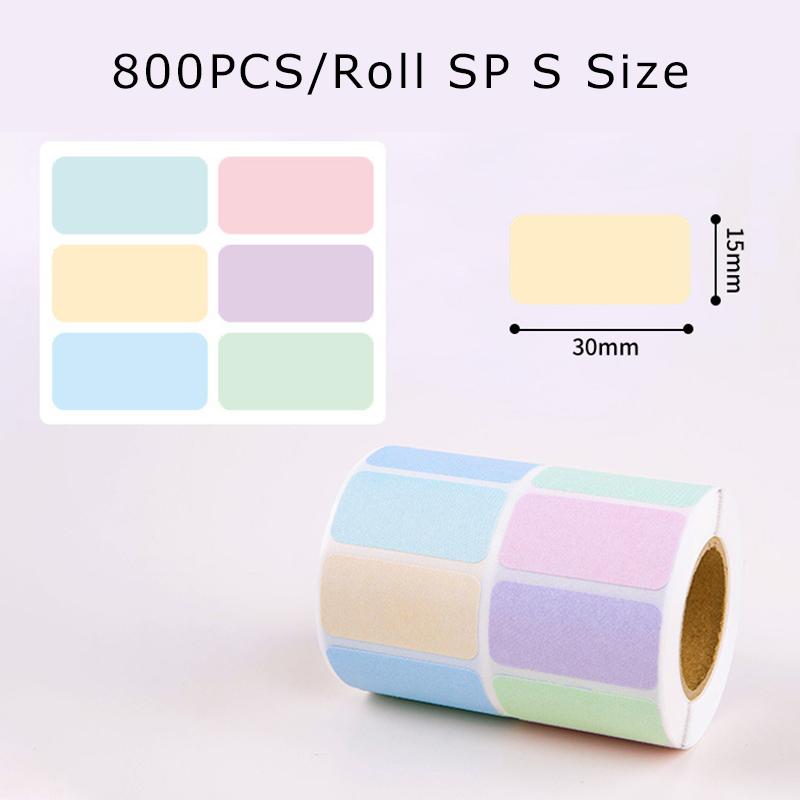 Roll Package Colorful Label Sticker Waterproof Art Paper Colored Tags School Office File Classification Writable Mark Supply ZYF