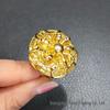 Dubai 24k Gold Filigree Flower Ring - Women's Wedding Jewelry for Global Elegance