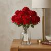 9 Head Artificial Rose Flower Green Leaves Faux Rose Flower Branch Fake Flower  Valentine's Day