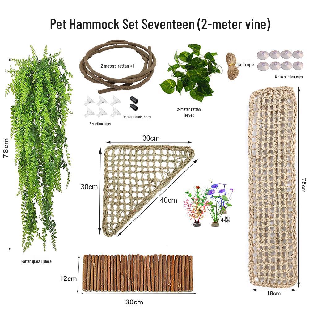 Reptile Habitat Decor: Simulation Vine with Lizard, Chameleon, Snake & Gecko Climbing Features