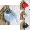 Spacious Nylon Tote Bag For Women Stylish Summer Commuter Shoulder Bag In Black Red Beige And Blue
