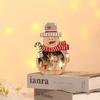 Beautiful Wooden Santa/Snowman Christmas Ornament Lighting Artificial Furnishing