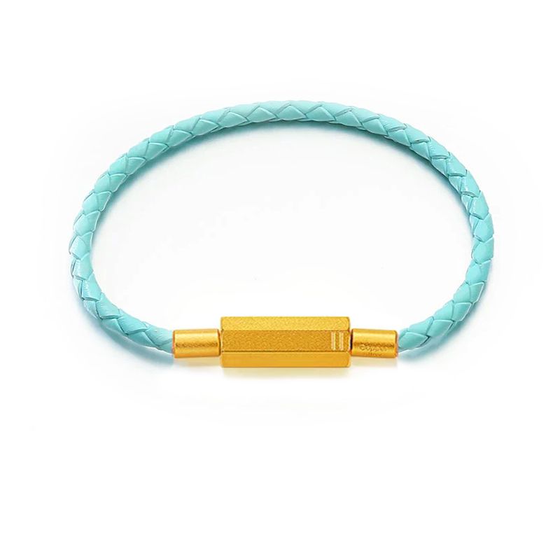 

Носимый 3D Браслет из красной веревки с бусинами удачи, замена, Чжоу Цзя, красная веревка, восьмиугольная кнопка-застежка, сохранение цвета, можно выгравировать надпись, год рождения 19cm 3mm blue cowhide finished product