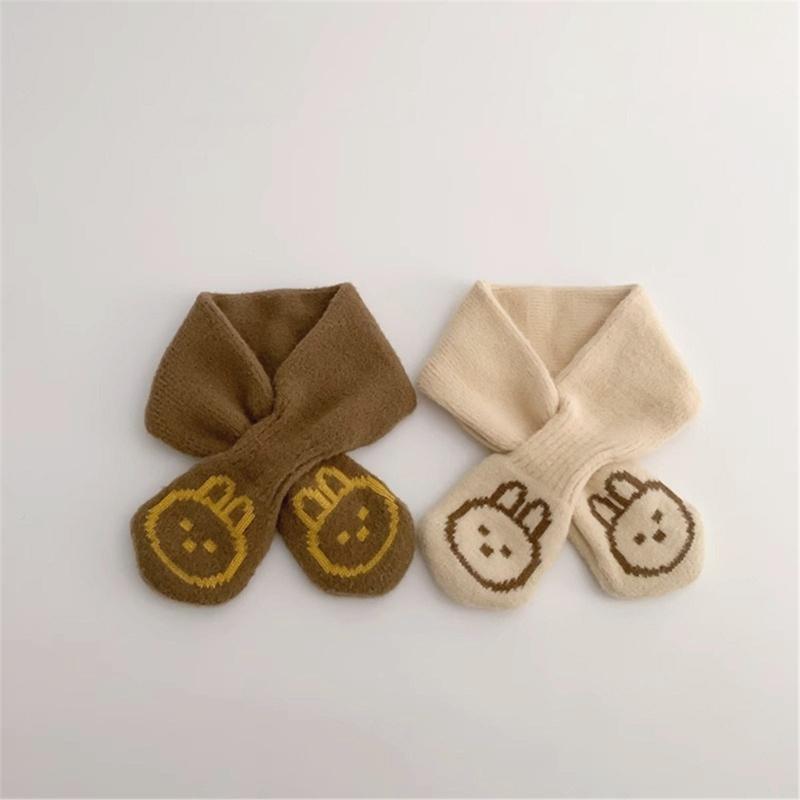 Einfarbiger Babyschal Kinder Nackenwärmer Herbst Winter Nackenbedeckung Winddichtes Halstuch für Jungen und Mädchen 6M bis 4J