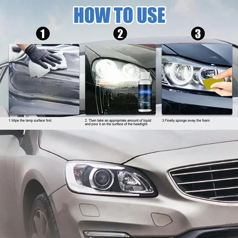 Car Headlight Refurbished Repair Refurbishment Liquid Car Light Repair Agent Headlight Renewal Polish Restore Fluid 20/30/50ml
