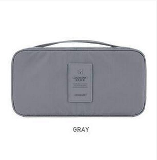 Multifunkční cestovní organizér v korejském stylu druhé generace: Taška na spodní prádlo, podprsenku, kosmetiku a toaletní potřeby