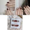 Brown Simple Handmade Nail Art Nude Nail Patch Decoration Finger