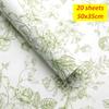 Retro Wrapping Paper Romantic Flower Wrapping Paper Kraft Gift Paper Florist Bouquet Packaging Material For Gift Wrapping Pack