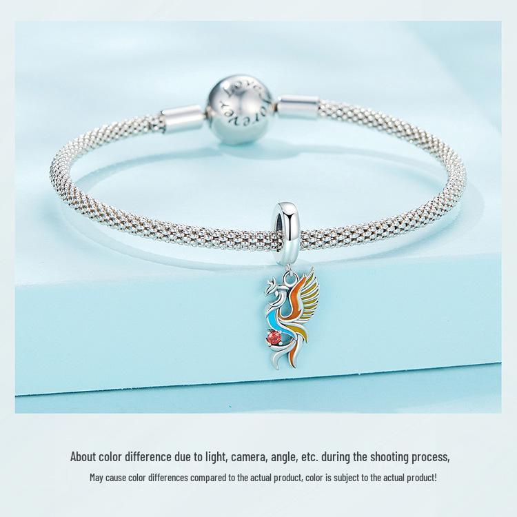 Brățară nouă cu pandantiv Phoenix din argint S925 cu design inteligent de aplicare a uleiului