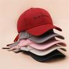 Minimalist Thin Hat Summer Duckbill Hat Solid Color Embroidered Cotton Couple Baseball Cap