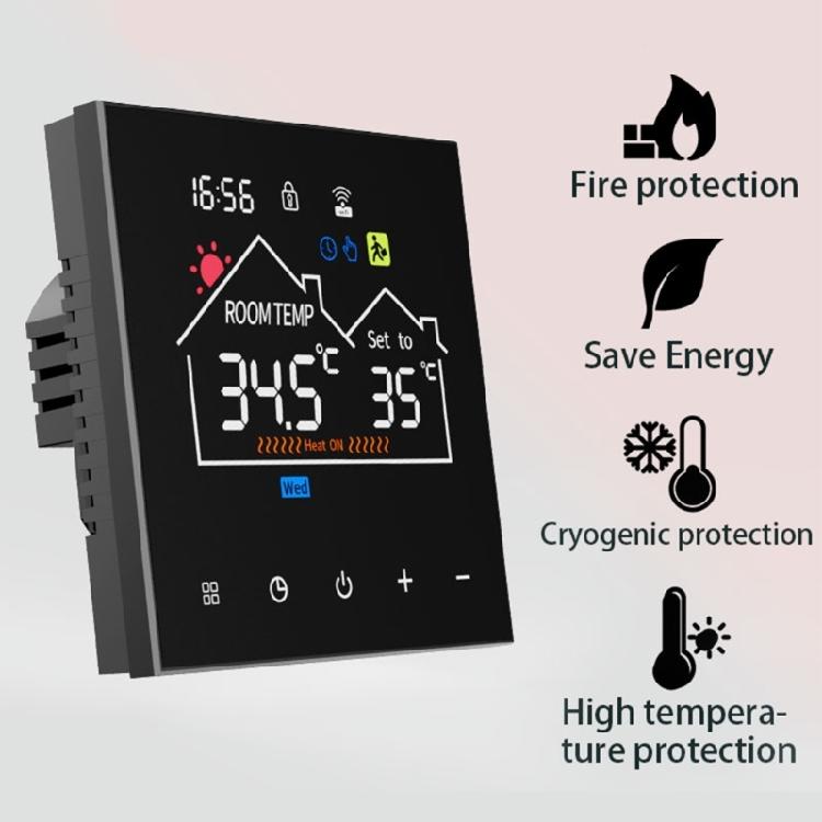 16A WiFi Regulator Electric Heating With Speech Command Application Set Thermoregulation