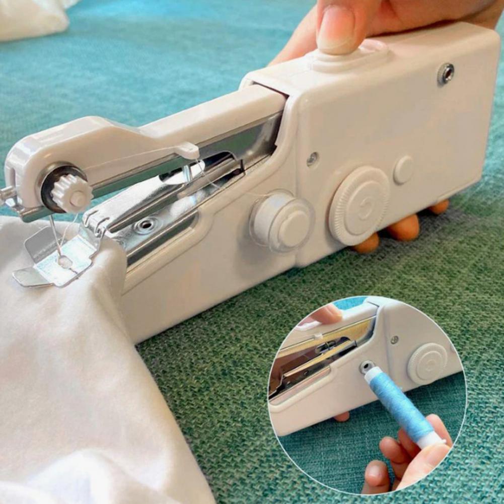 Mini Sewing Machine Portable Sewing Machine Portable Mini Electric Sewing Machine Kit Handheld Quick Stitching Tool for Travel