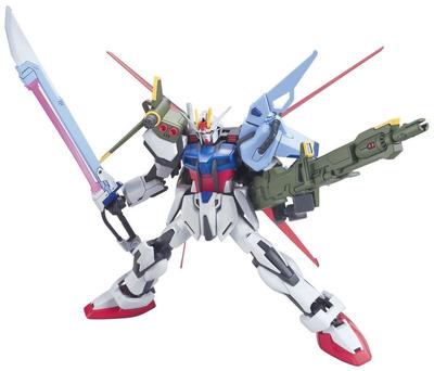 BANDAI SPIRITS HG Mobile Suit Gundam SEED Perfect Strike Gundam escala modelo de plástico R-17 GAT-X105 1/144 codificado por cores