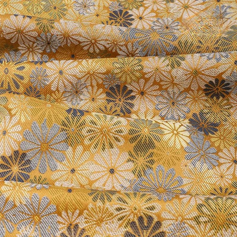 100x145cm 3D Relief Damask Fabric Brocade Jacquard Flower Pattern Fabric DIY Sew New Chinese Cheongsam Dress Hanfu Garments